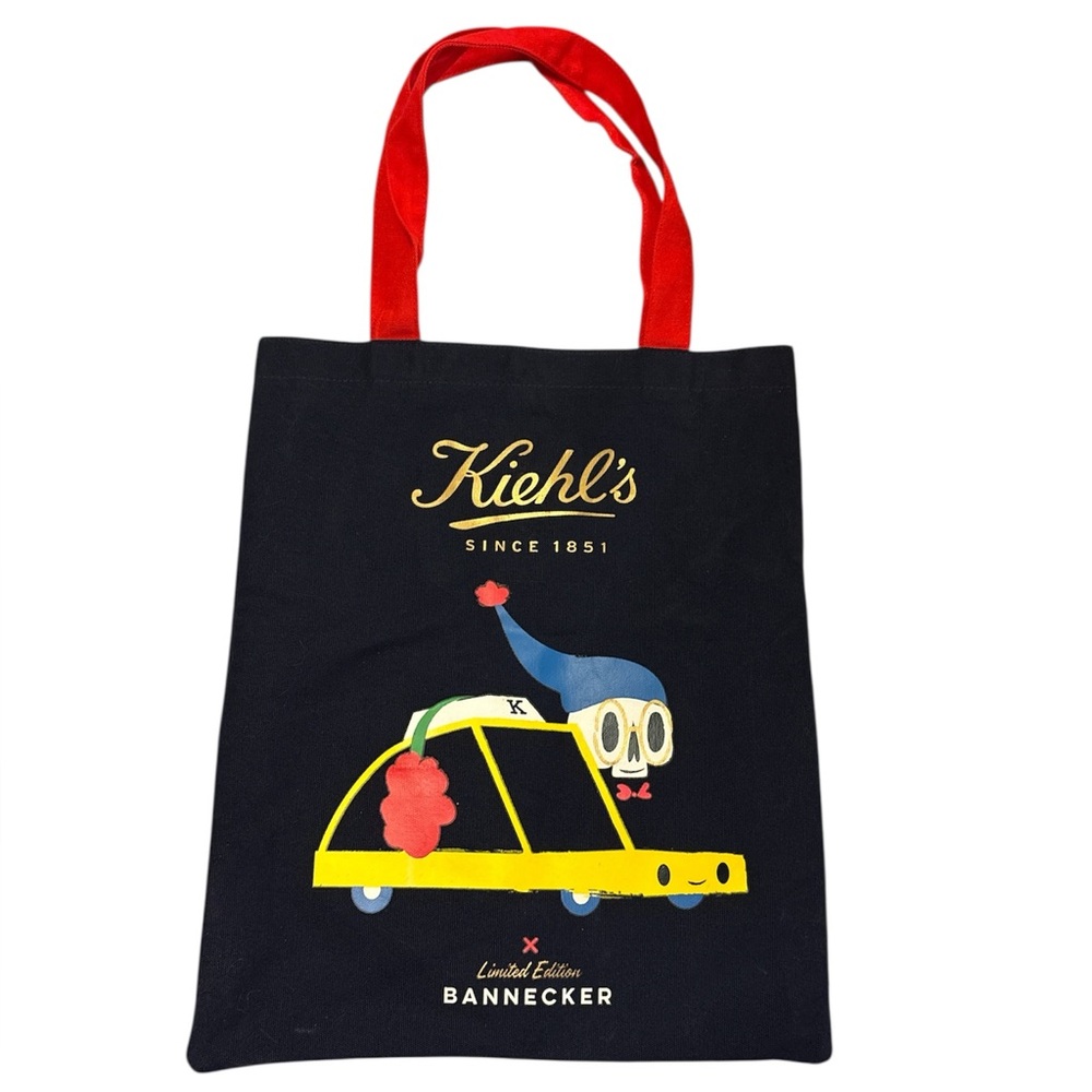 Kiehl's Limited Edition Holiday Bannecker Canvas Tote Bag